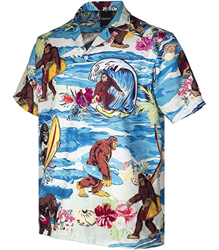 51sANmQHX4L.jpg Funny Mens Hawaiian Shirts Short Sleeve Button Up Beach Summer Button Down Hawaiian Shirt for Men Women