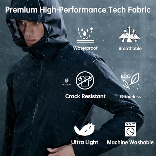 51ujbGv06iL.jpg Sauna Suit for Men Weight Loss Sweat Suit Boxing Exercise Sweat Sauna Jacket Pants