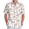 51v5h2t2RGL.jpg Bigfoot Print Hawaiian Shirt, Tropical Sasquatch Casual Button Shirt, Summer Monster Unique Shirt, Birthday Gifts