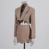 Women's Skirt Suit Spring Summer Cropped Casual Blazer High Waist Skirt 2 Piece Set for Women